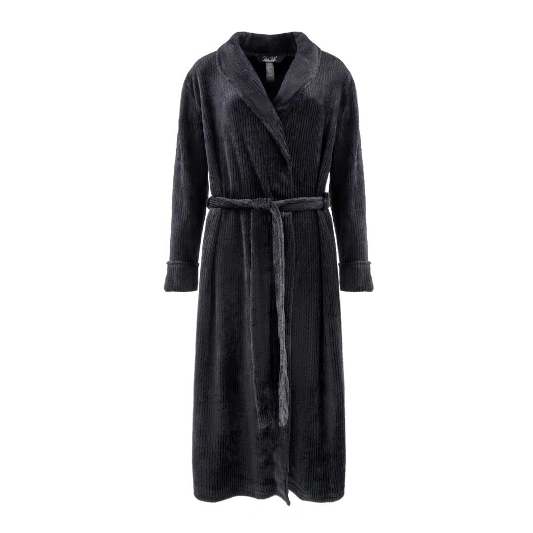 rene rofe 48 Inch Shiny Stripe Plush Robe