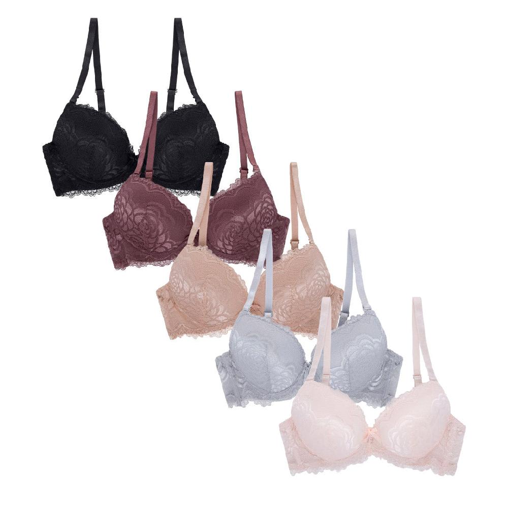 rene rofe 5 Pack Light Push Up Bra