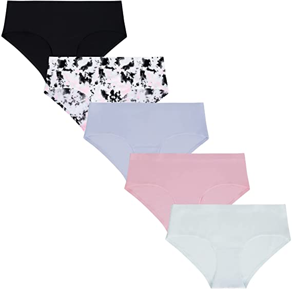 Rene Rofe 5 Pack No Show Hipster Panties