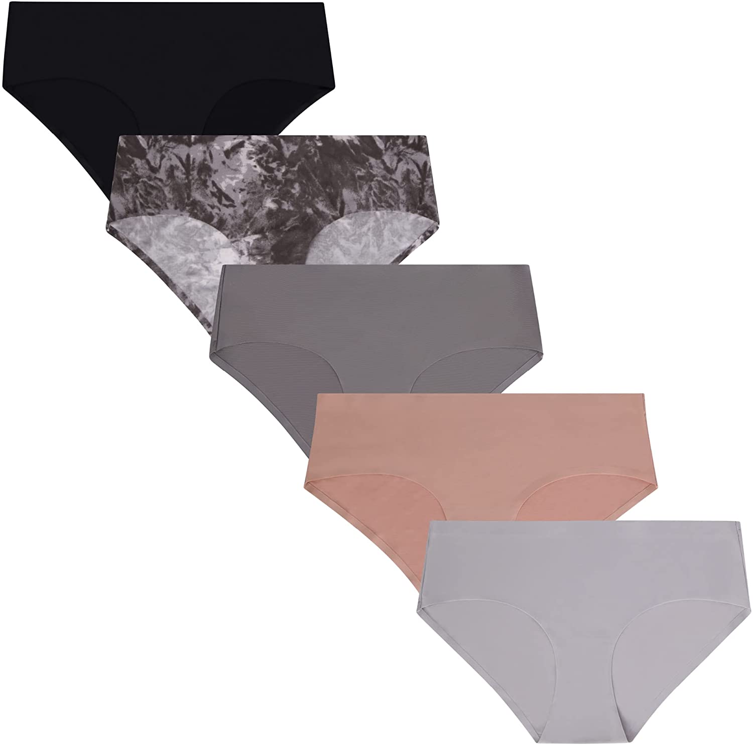 rene rofe 5 Pack No Show Hipster Panties