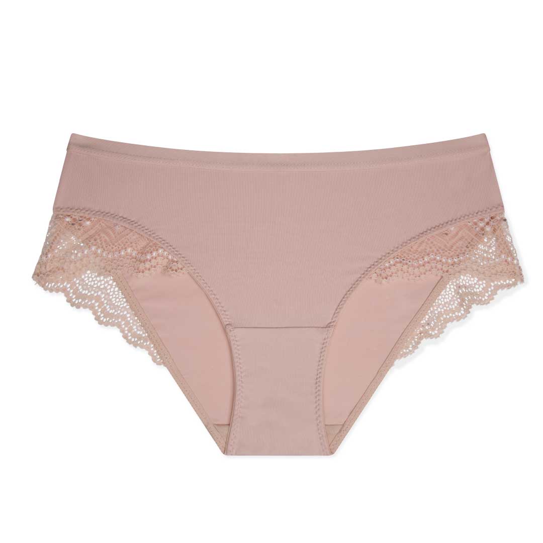 rene rofe Neo Du Jour Laser Cut Hipster with Lace