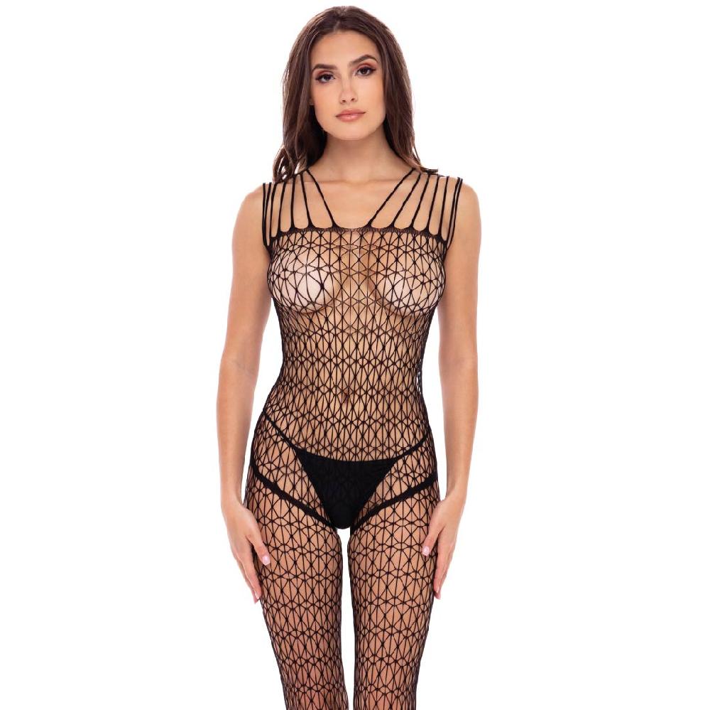 rene rofe Neo Geo Crotchless Bodystocking