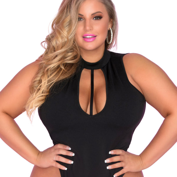 Rene Rofe Taking Risks Choker Bodysuit