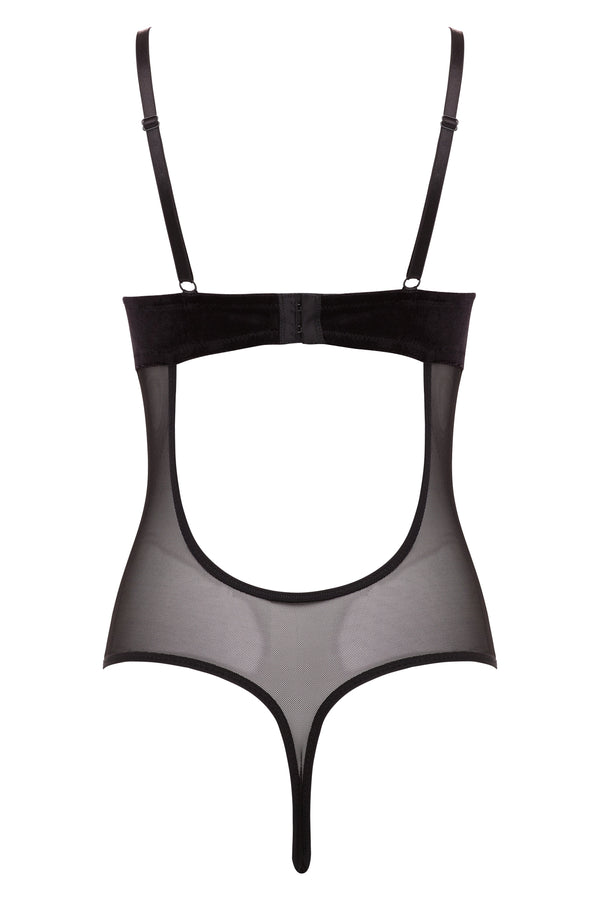 Rene Rofe Velvet Unpadded Shapewear Bodysuit