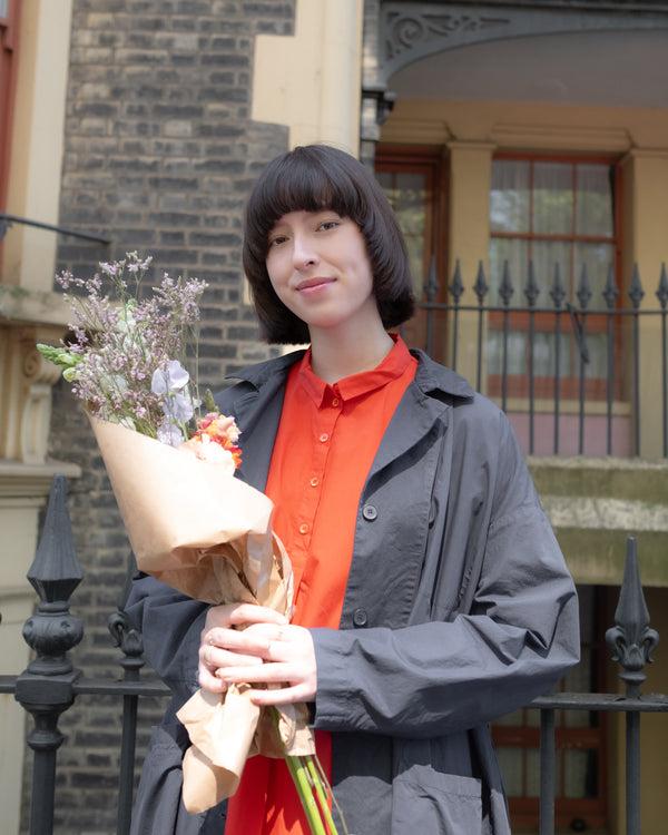 Renli Su CHEMISE OVERSIZE ANDI - Red