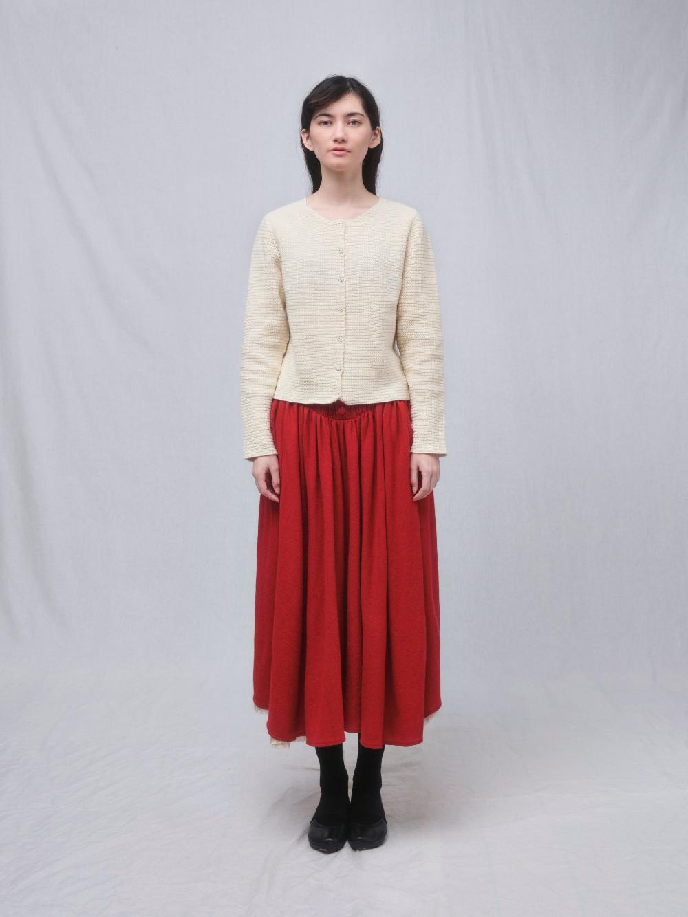 renli su Crewneck Cardigan