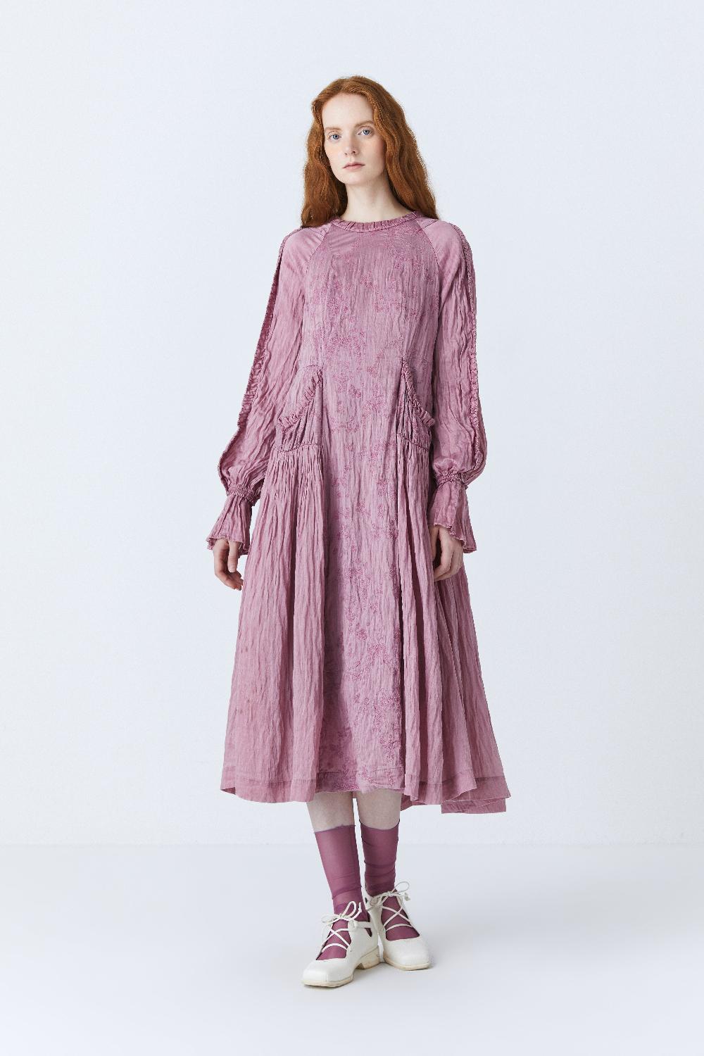 renli su Haline herbal dye dress in purple