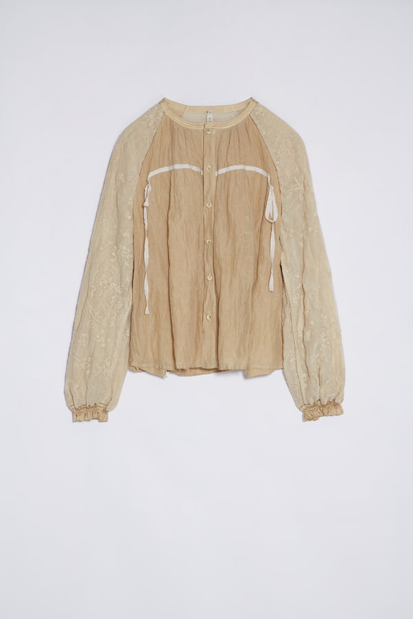 Renli Su Hardin Herbal Dye Blouse In Beige