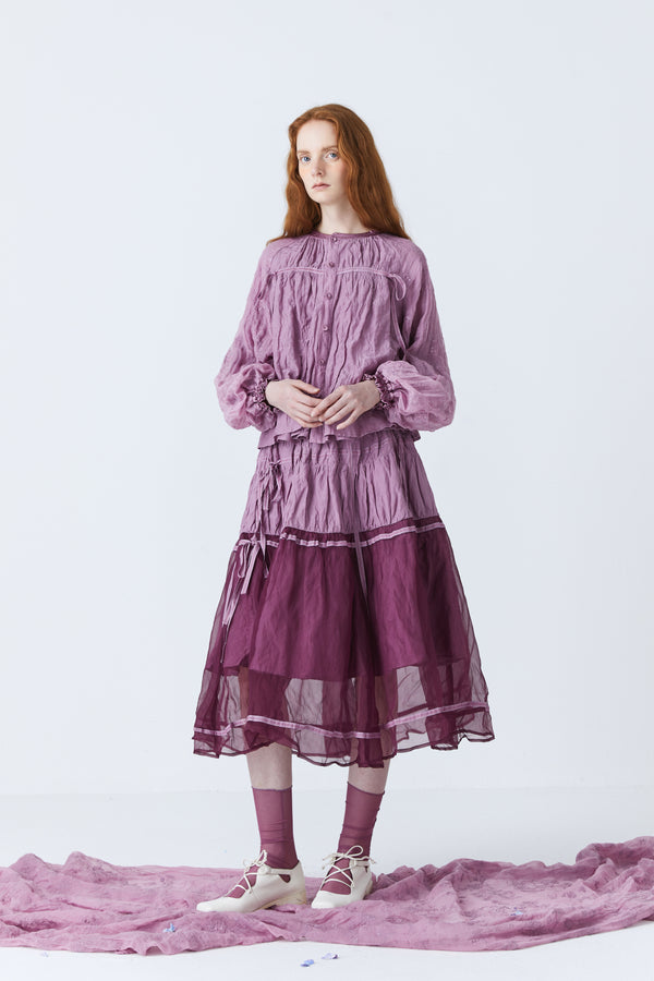 Renli Su Hardin Herbal Dye Skirt In Purple