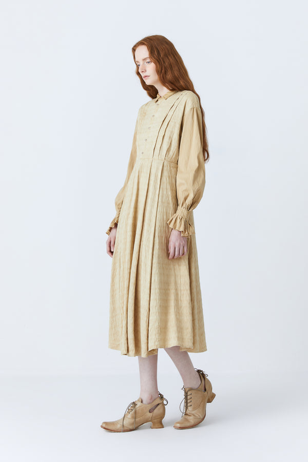 Renli Su Harley Herbal Dye Dress In Beige