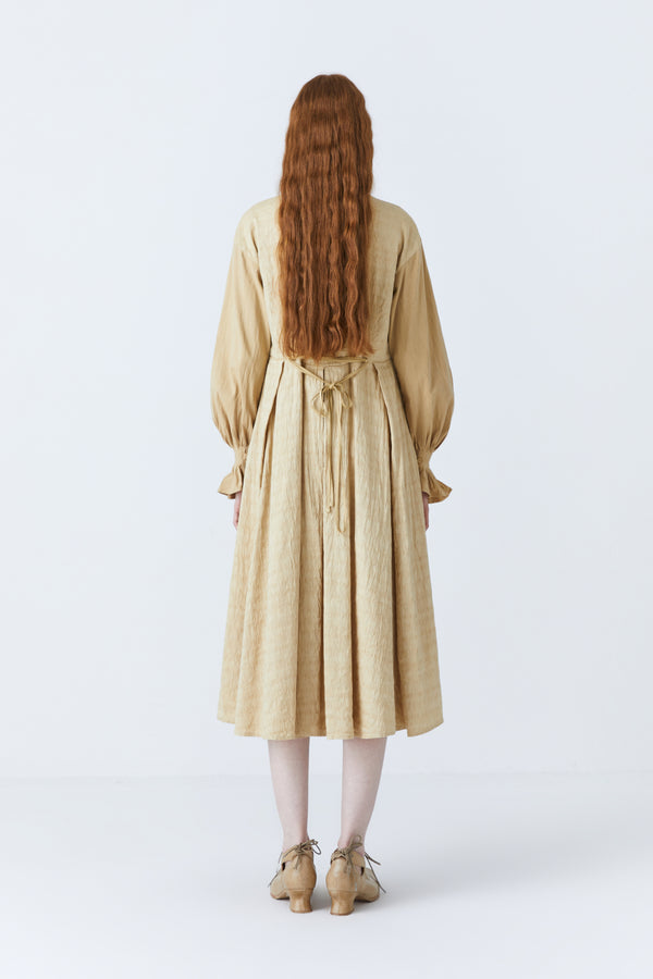 Renli Su Harley Herbal Dye Dress In Beige