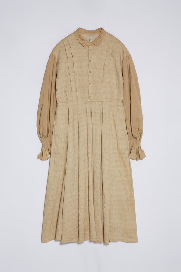 Renli Su Harley Herbal Dye Dress In Beige