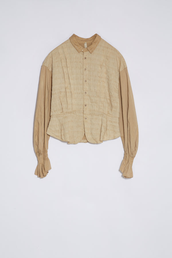 Renli Su Harley Herbal Dye Shirt In Beige