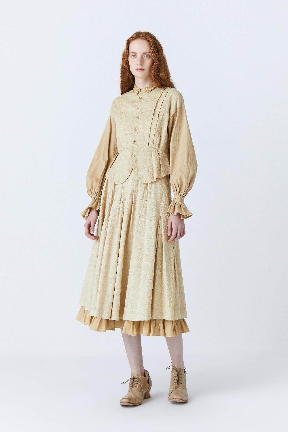 renli su Harley Herbal Dye Shirt in beige