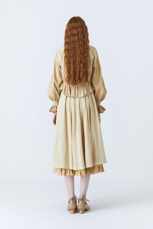 Renli Su Harley Herbal Dye Skirt In Beige