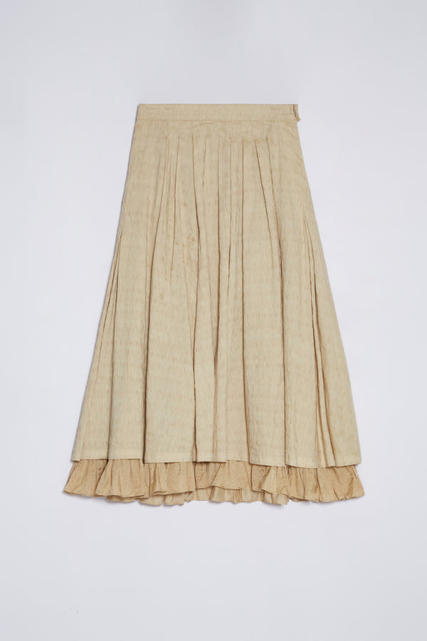Renli Su Harley Herbal Dye Skirt In Beige