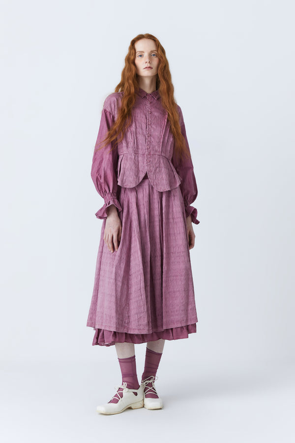 Renli Su Harley Herbal Dye Skirt In Purple