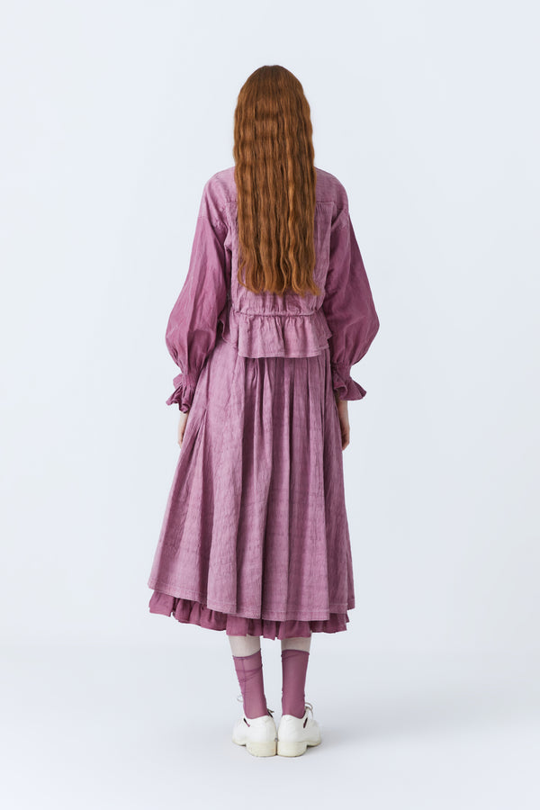 Renli Su Harley Herbal Dye Skirt In Purple