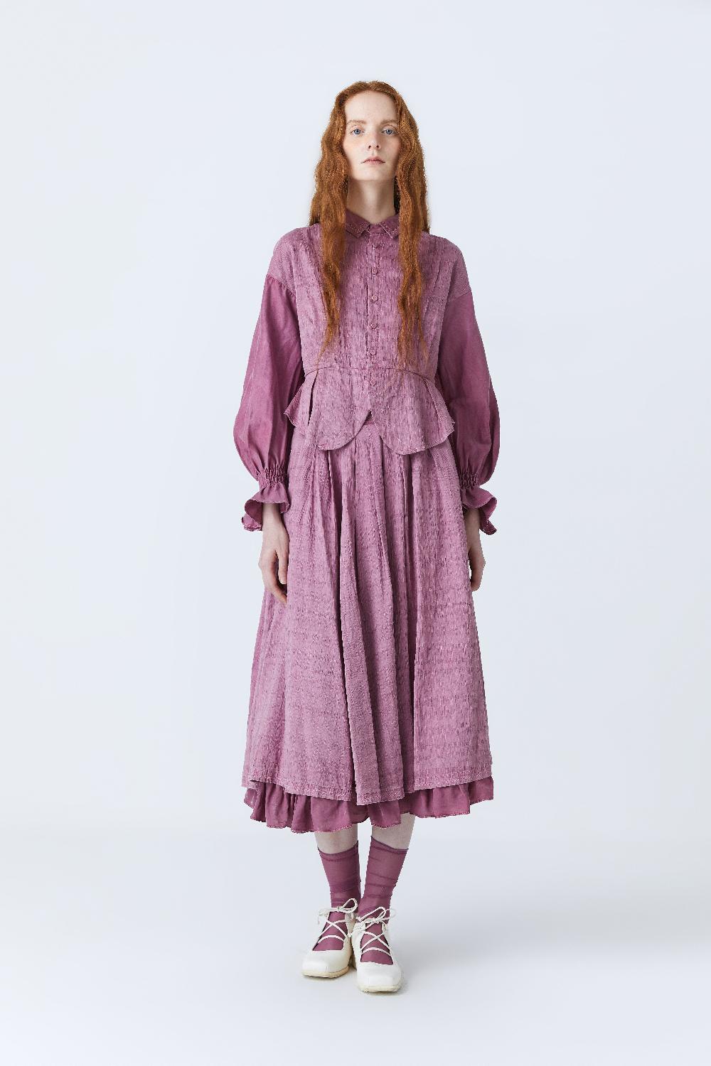 renli su Harley herbal dye skirt in purple