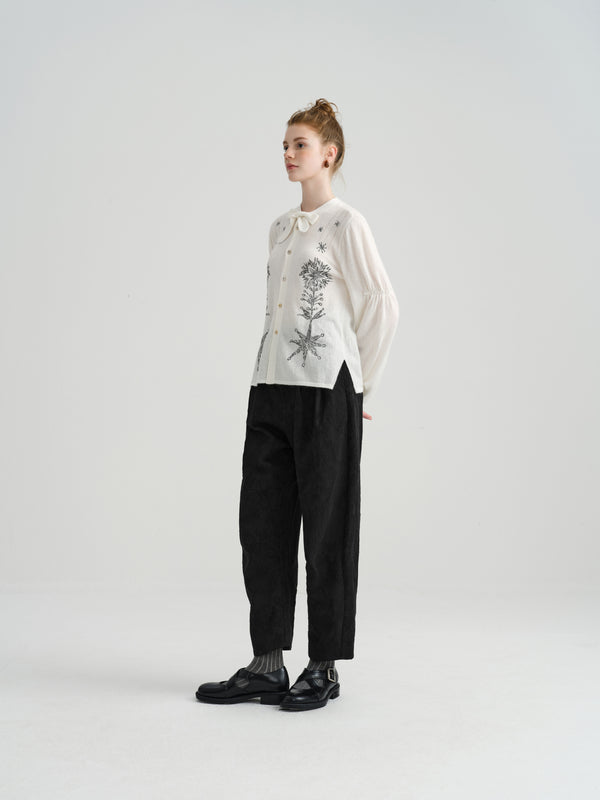 Renli Su Harune's Bow Cardigan White