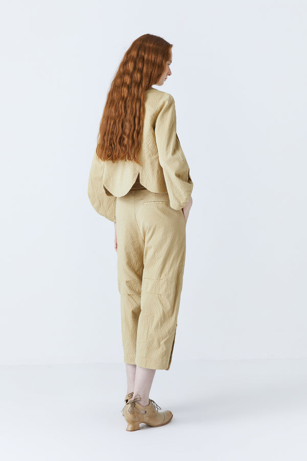 Renli Su Haven Herbal Dye Trousers In Beige