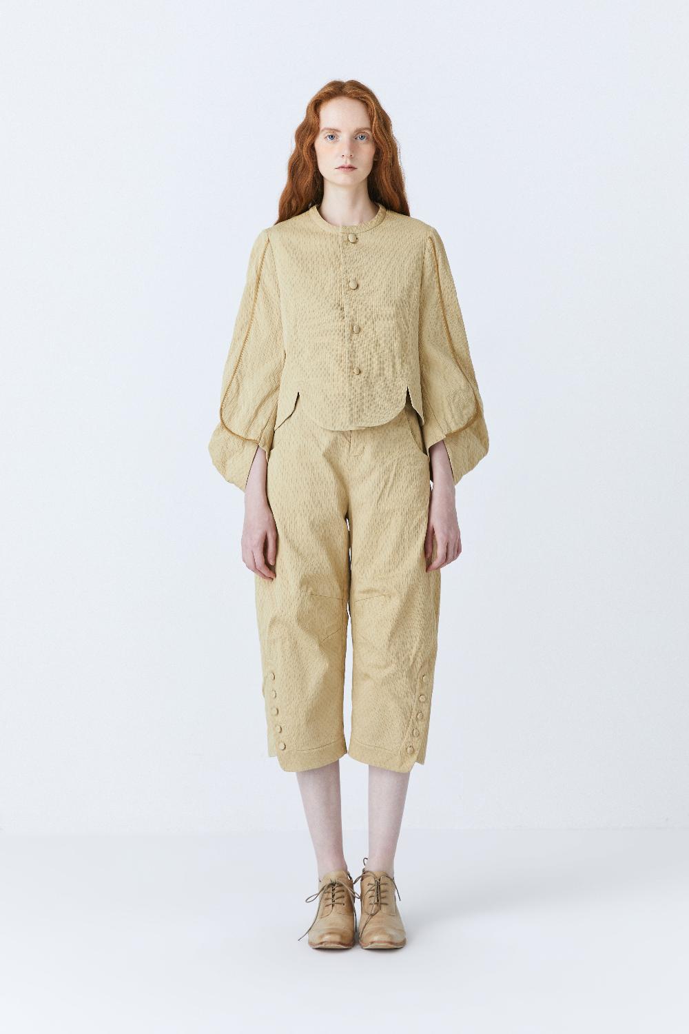 renli su Haven herbal dye trousers in beige