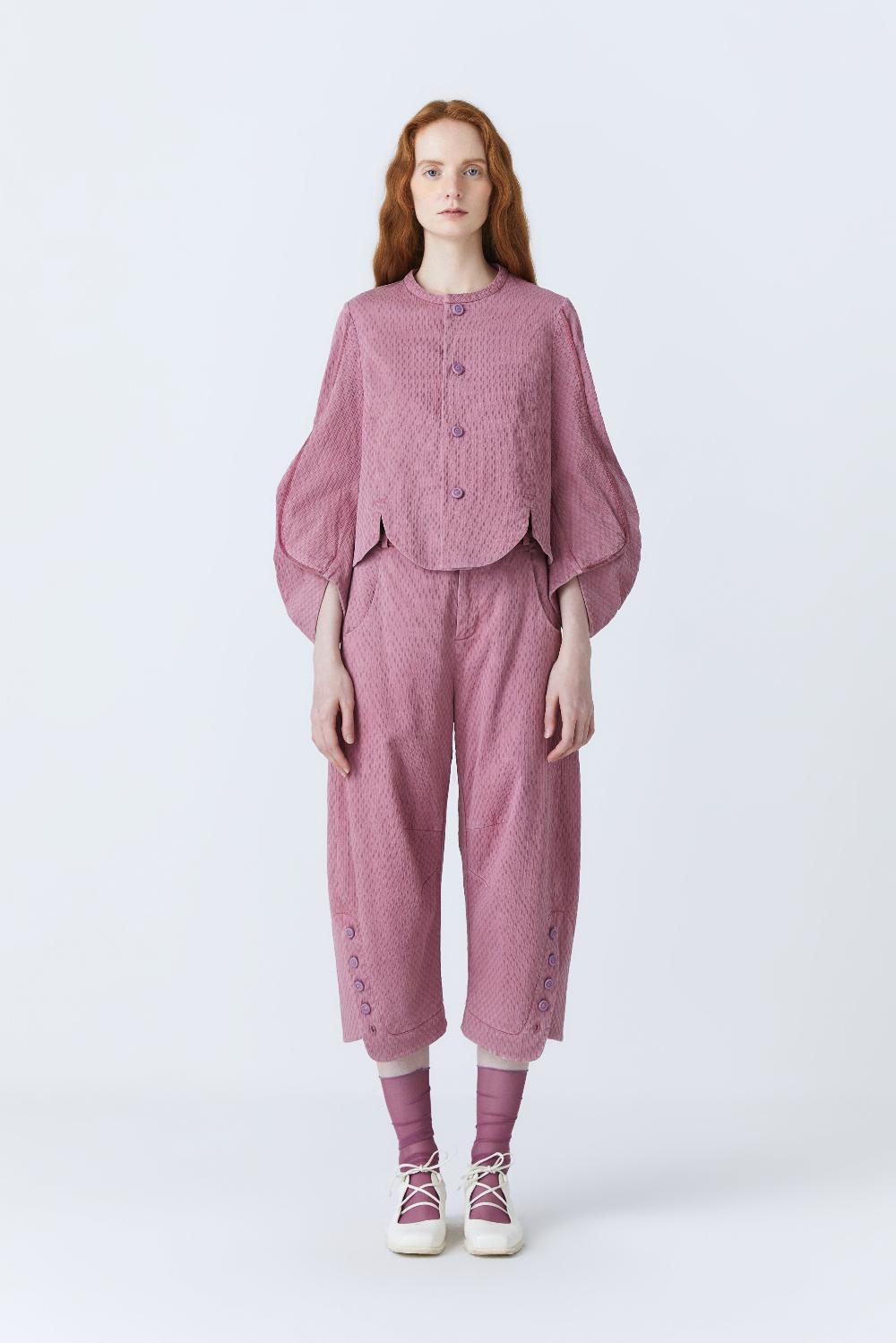 renli su Haven herbal dye trousers in purple