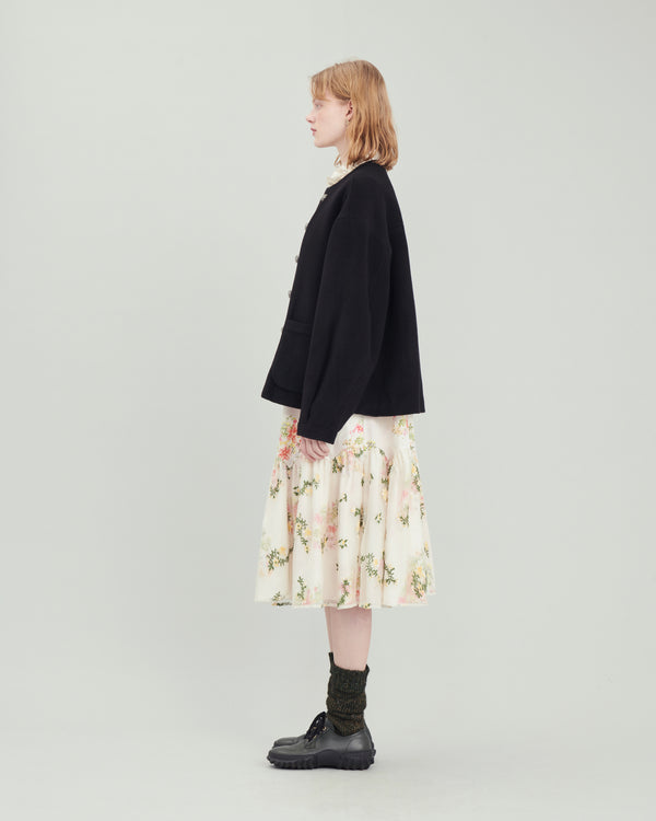 Renli Su Maida Short Coat In Black