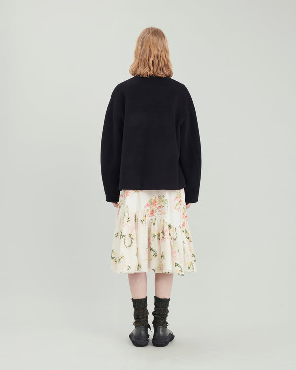 Renli Su Maida Short Coat In Black