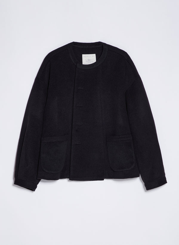 Renli Su Maida Short Coat In Black