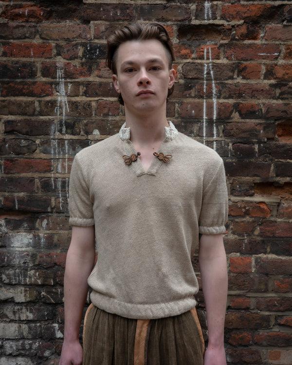 Renli Su White Sand Shirt