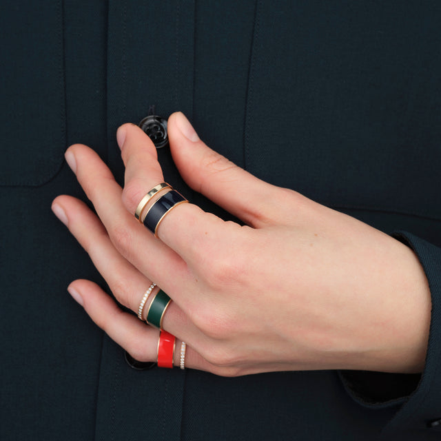 Repossi Berbere Chromatic Dubaï Edition Dark Green Lacquer Ring