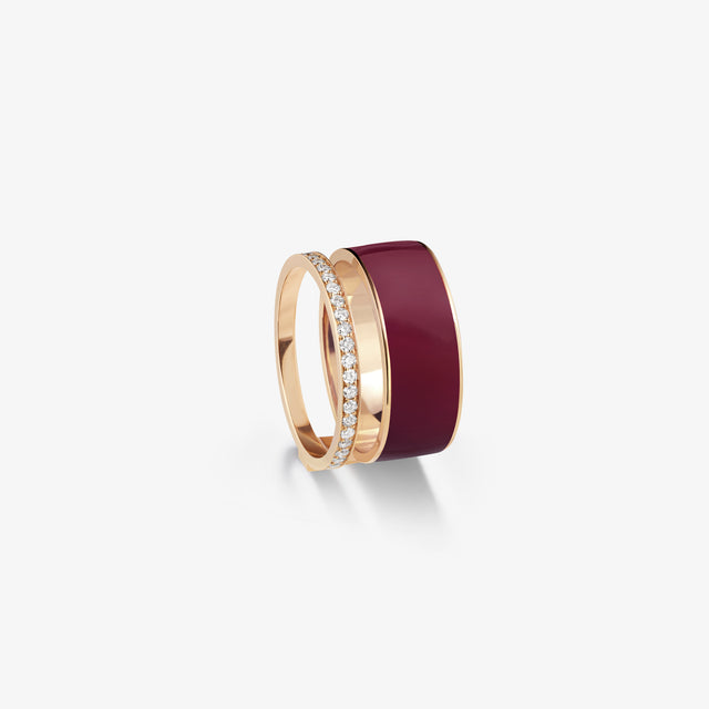 repossi Berbere Chromatic Paris edition Burgundy lacquer ring