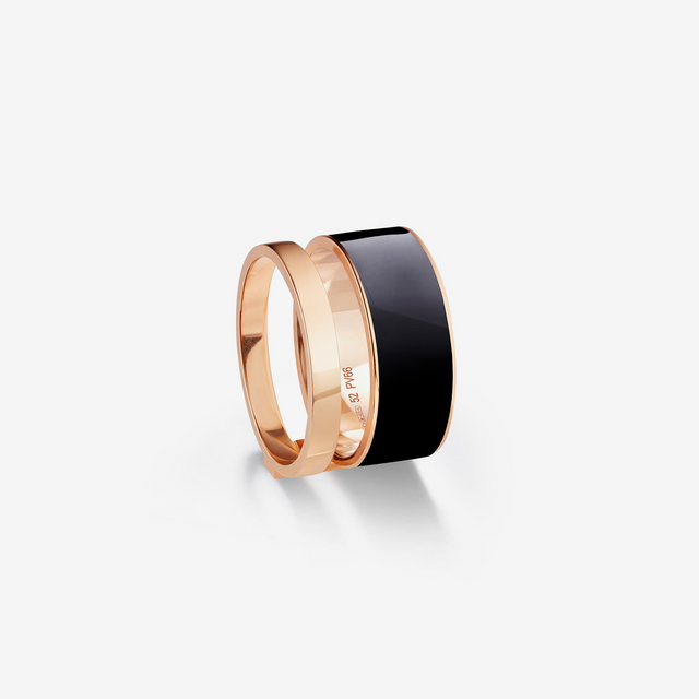 repossi Berbere Chromatic Navy lacquer ring