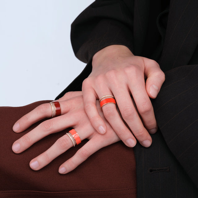 Repossi Berbere Chromatic Red Lacquer Ring