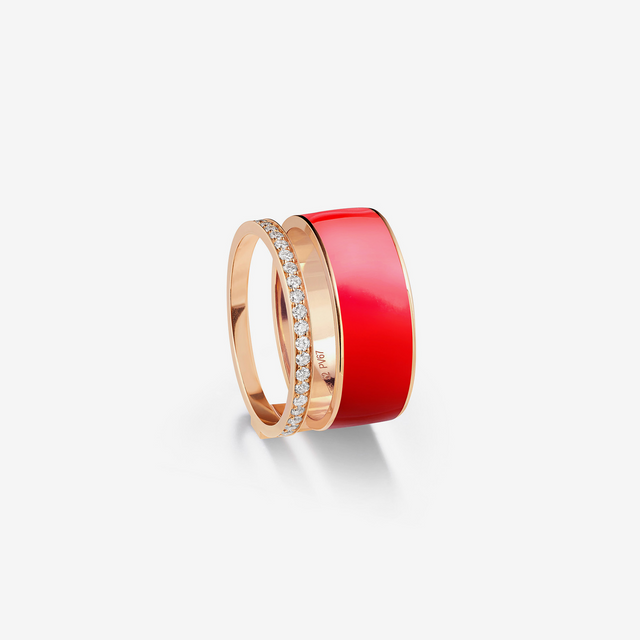 repossi Berbere Chromatic Red lacquer ring