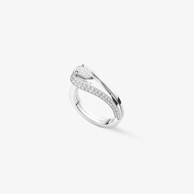 repossi Serti Inversé ring set with 1 diamond