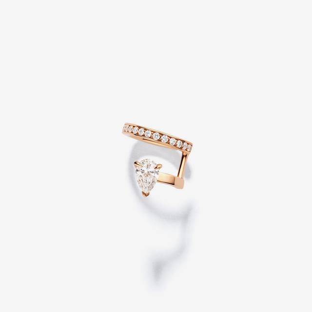 repossi Serti sur Vide earcuff set with 1 diamond