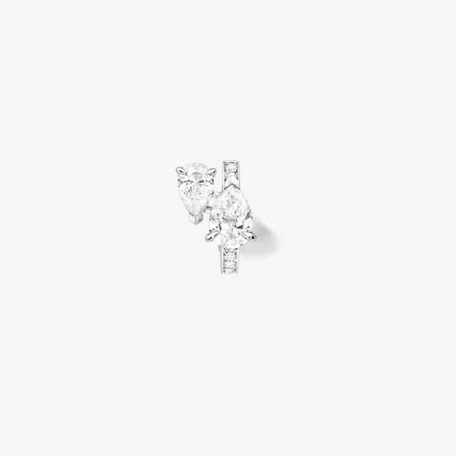 Repossi Serti Sur Vide Earring Set With 2 Diamonds