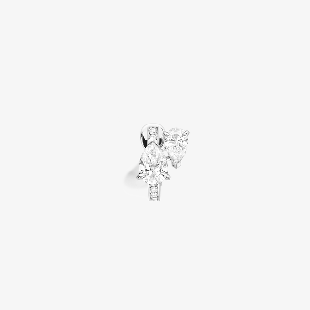 repossi Serti sur Vide earring set with 2 diamonds