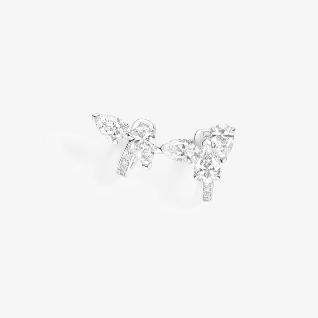 Repossi Serti Sur Vide Earring Set With 5 Diamonds