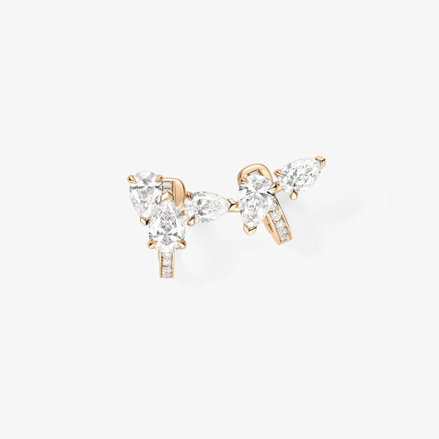repossi Serti sur Vide earring set with 5 diamonds