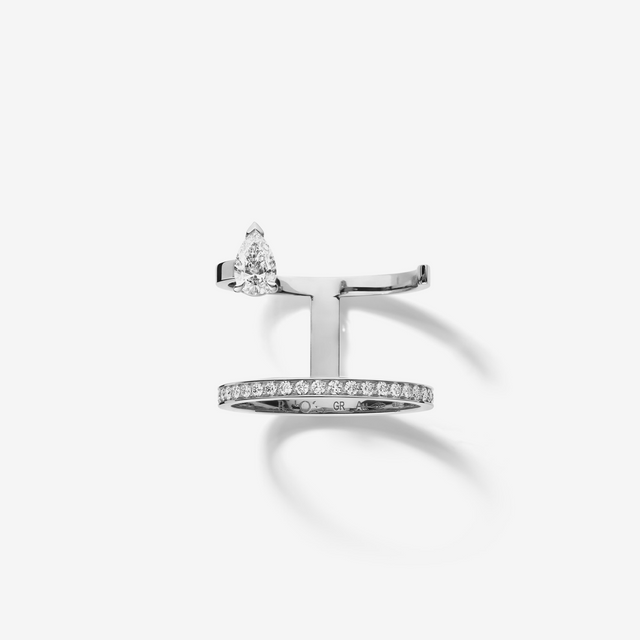 repossi Serti sur Vide ring set with 1 diamond