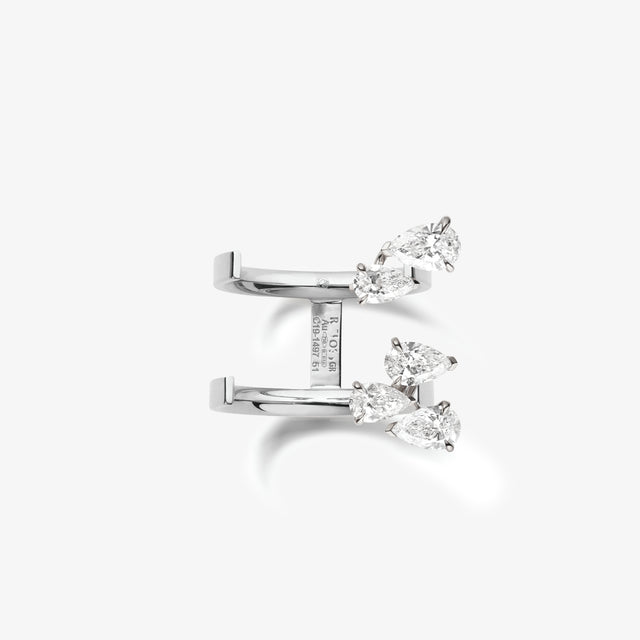 repossi Serti sur Vide ring set with 5 diamonds