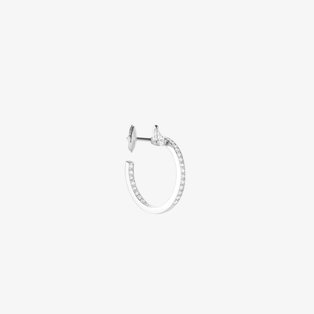 Repossi Serti Sur Vide Hoop Earring Set With 1 Diamond