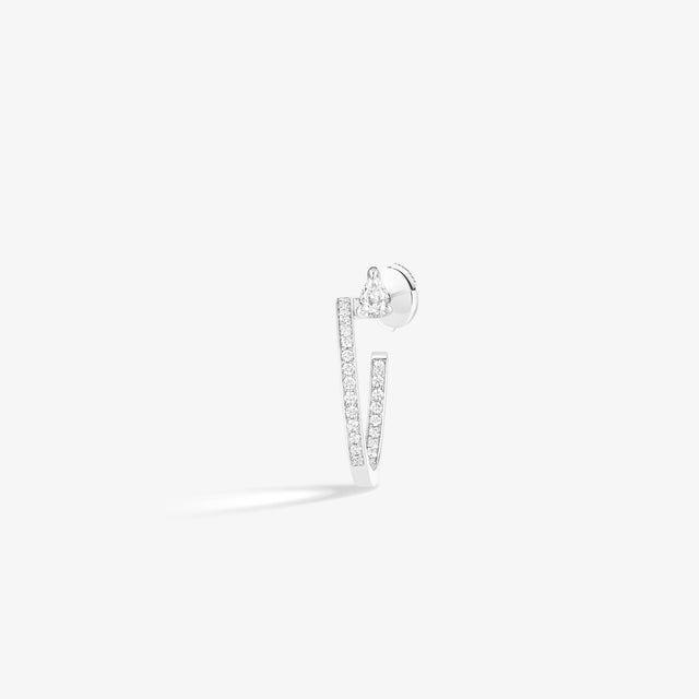 repossi Serti sur Vide hoop earring set with 1 diamond