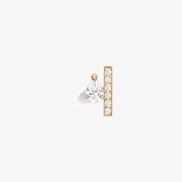 Repossi Serti Sur Vide Stud Earring Set With 1 Diamond
