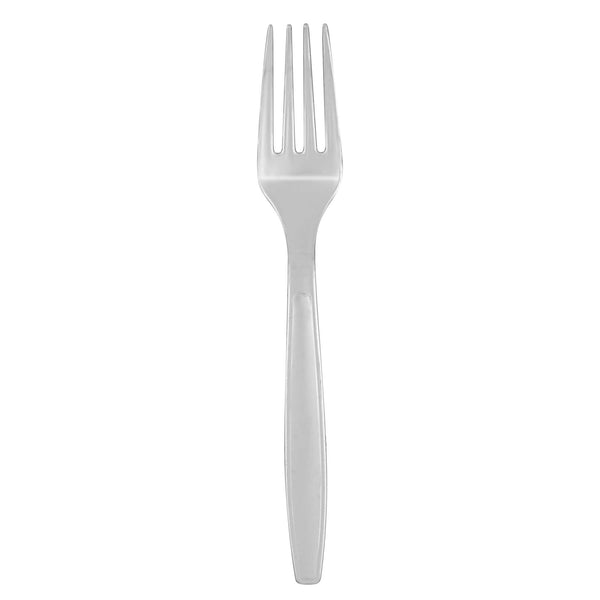 Restaurantware Argento Silver Plastic Fork - 7" - 250 Count Box