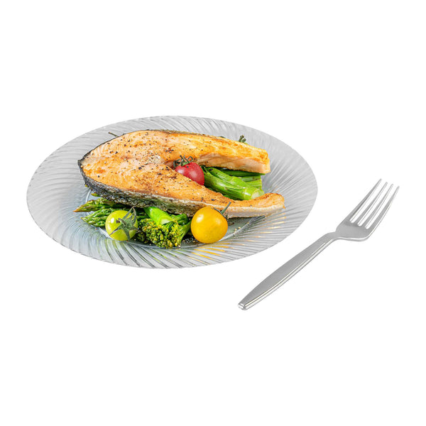 Restaurantware Argento Silver Plastic Fork - 7" - 250 Count Box