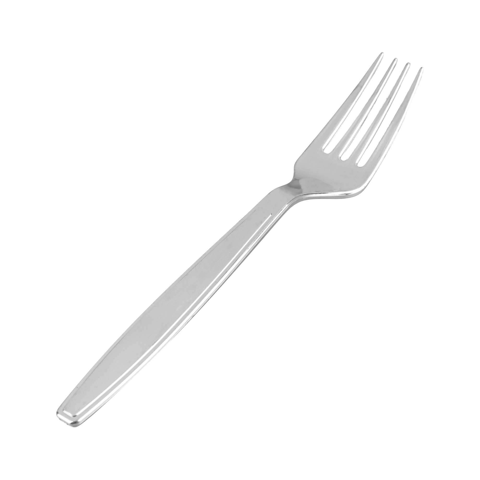 restaurantware Argento Silver Plastic Fork - 7" - 250 count box